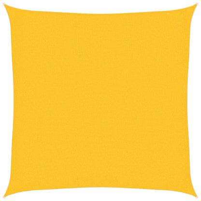 Sunshade Sail 160 g/m² Yellow 2.5x2.5 m HDPE