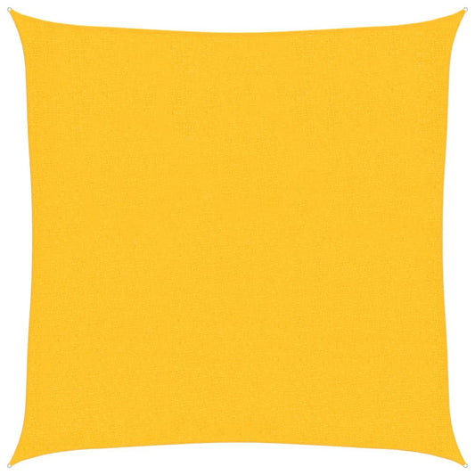 Sunshade Sail 160 g/m² Yellow 2.5x2.5 m HDPE