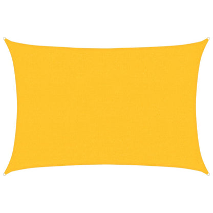 Sunshade Sail 160 g/m² Yellow 2.5x4 m HDPE