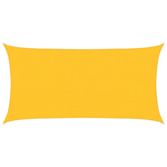 Sunshade Sail 160 g/m² Yellow 2.5x4.5 m HDPE