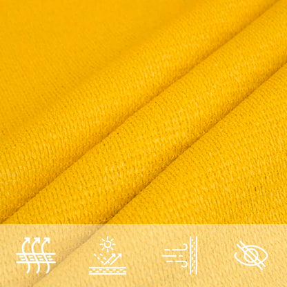 Sunshade Sail 160 g/m² Yellow 3x6 m HDPE