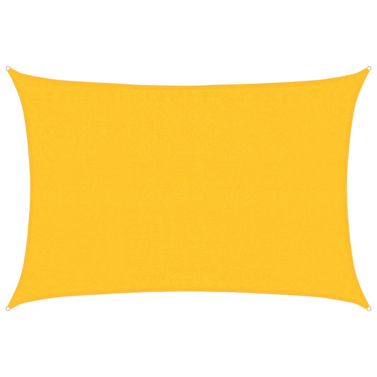 Sunshade Sail 160 g/m² Rectangular Yellow 3.5x5 m HDPE