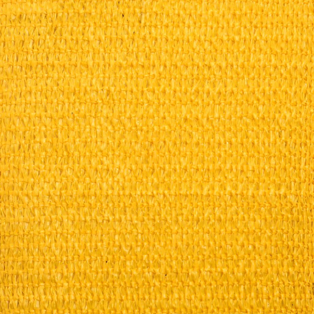 Sunshade Sail 160 g/m² Rectangular Yellow 3.5x5 m HDPE