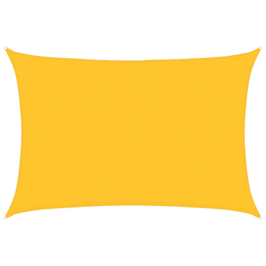 Sunshade Sail 160 g/m² Rectangular Yellow 4x5 m HDPE