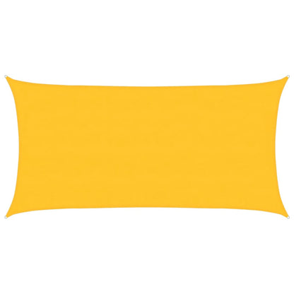 Sunshade Sail 160 g/m² Rectangular Yellow 4x7 m HDPE