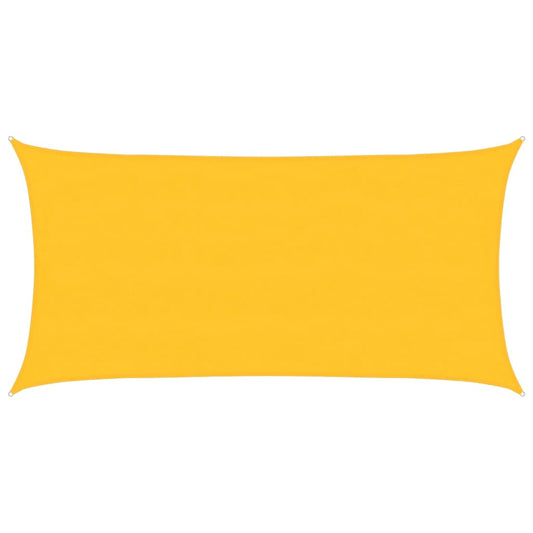 Sunshade Sail 160 g/m² Rectangular Yellow 4x7 m HDPE