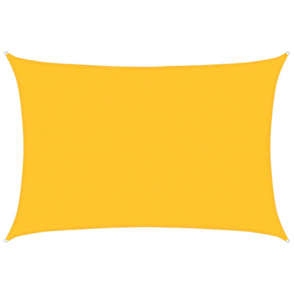 Sunshade Sail 160 g/m² Rectangular Yellow 5x6 m HDPE