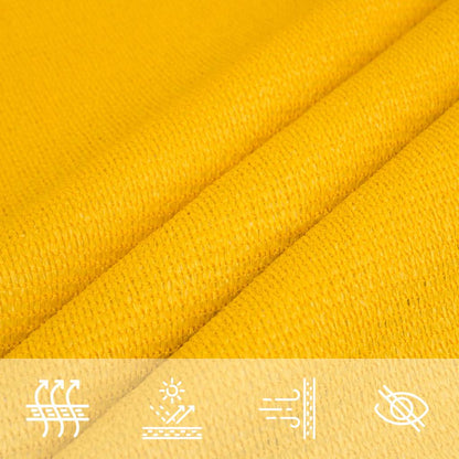 Sunshade Sail 160 g/m² Rectangular Yellow 5x6 m HDPE