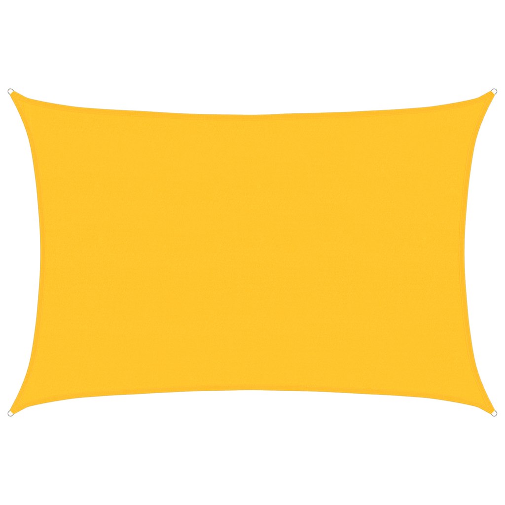 Sunshade Sail 160 g/m² Rectangular Yellow 5x7 m HDPE