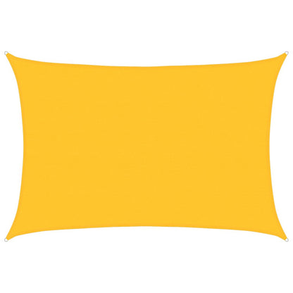 Sunshade Sail 160 g/m² Rectangular Yellow 5x7 m HDPE