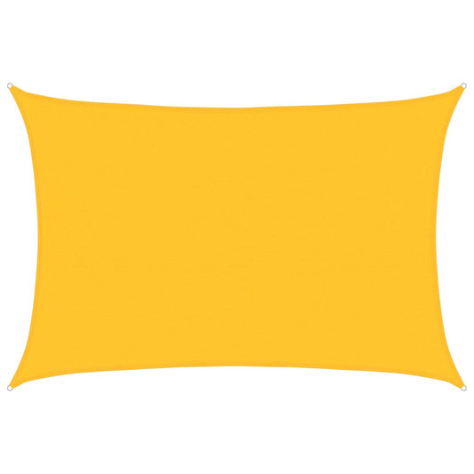 Sunshade Sail 160 g/m² Rectangular Yellow 5x7 m HDPE