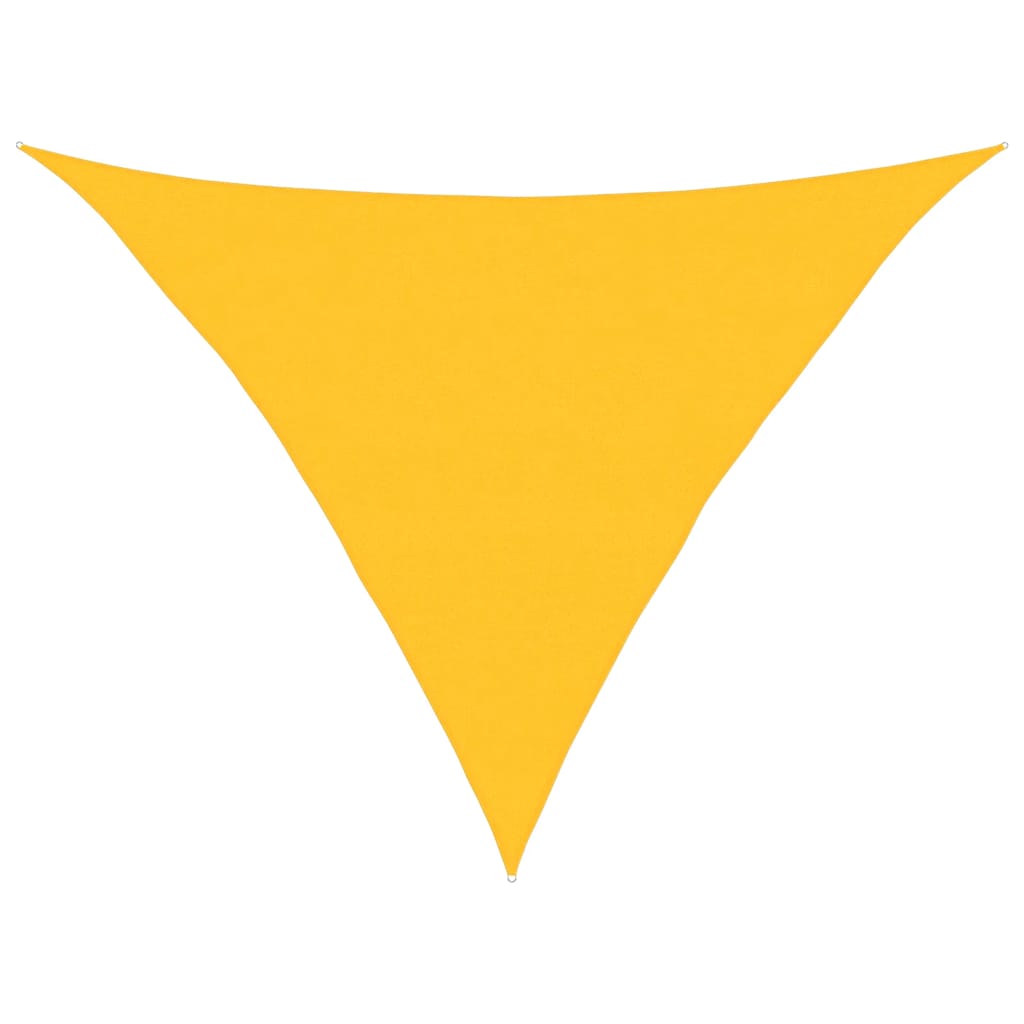 Sunshade Sail 160 g/m² Triangular Yellow 5x5x6 m HDPE