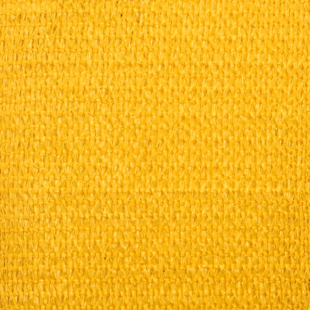Sunshade Sail 160 g/m² Triangular Yellow 5x5x6 m HDPE