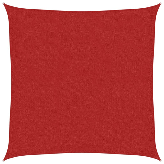 Sunshade Sail 160 g/m² Red 3.6x3.6 m HDPE