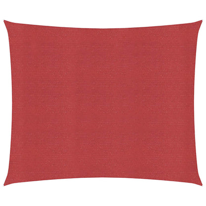 Sunshade Sail 160 g/m² Red 6x6 m HDPE
