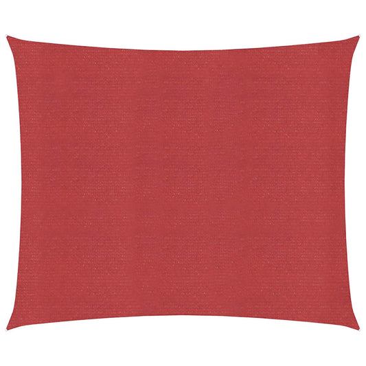 Sunshade Sail 160 g/m² Red 6x6 m HDPE