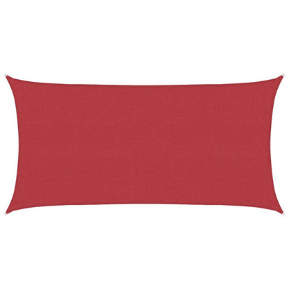 Sunshade Sail 160 g/m² Red 2x3.5 m HDPE