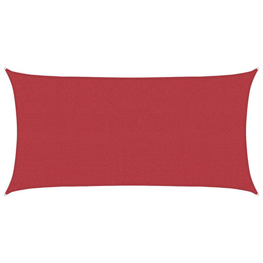Sunshade Sail 160 g/m² Red 2x3.5 m HDPE