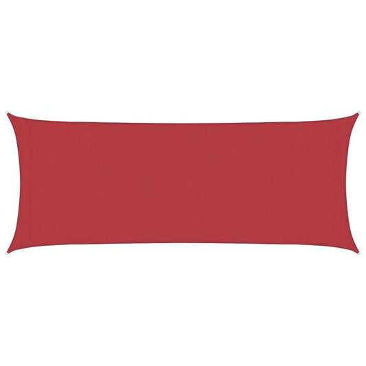 Sunshade Sail 160 g/m² Red 2x5 m HDPE
