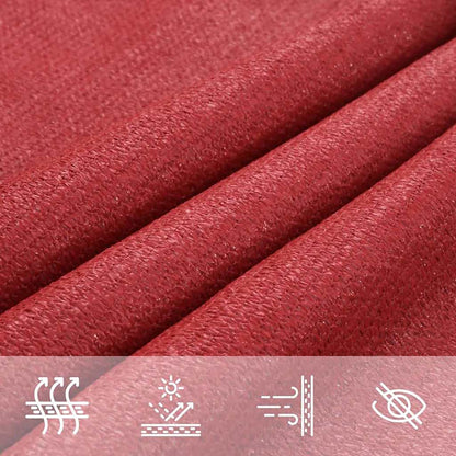 Sunshade Sail 160 g/m² Red 2.5x3.5 m HDPE
