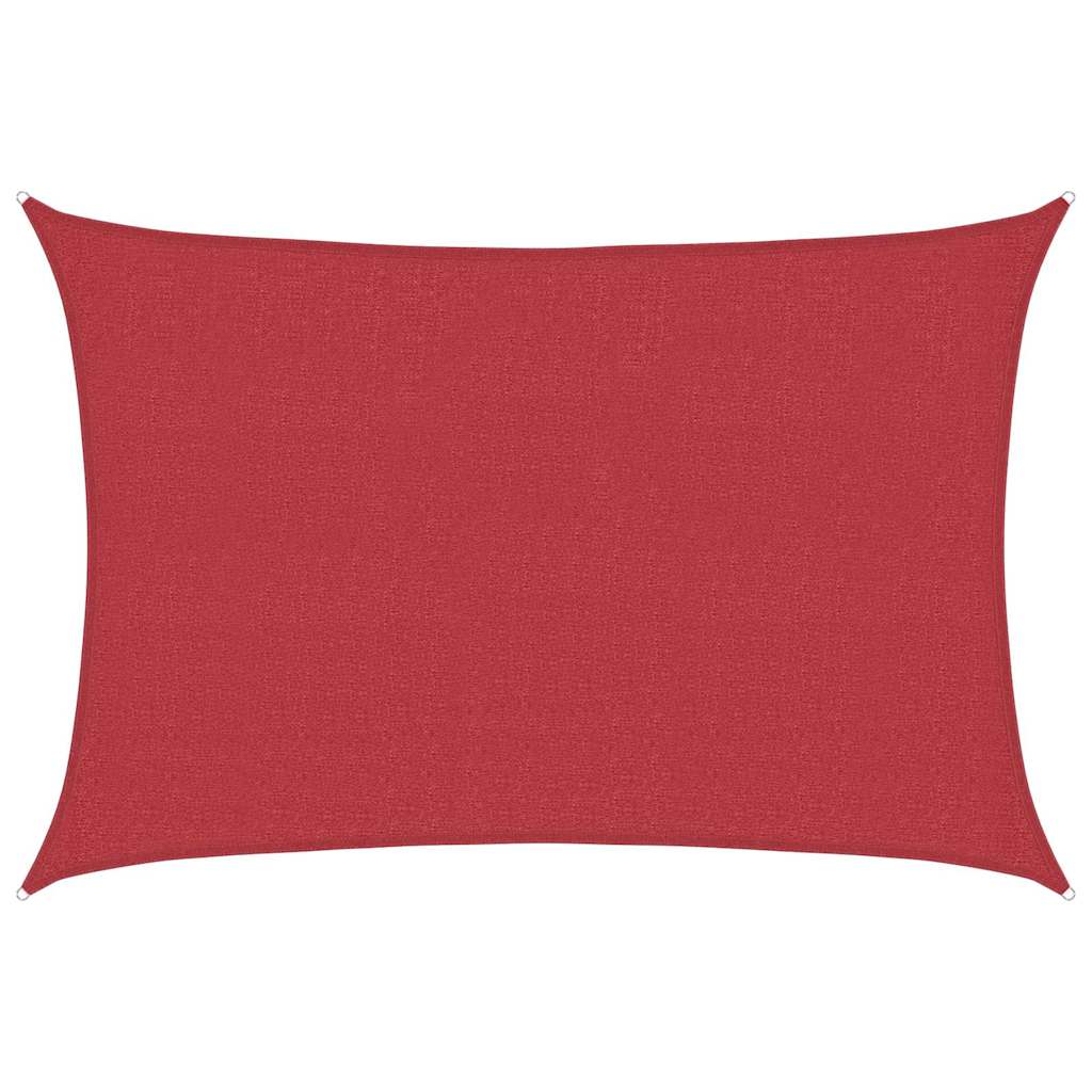 Sunshade Sail 160 g/m² Red 2.5x4 m HDPE