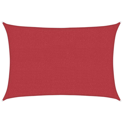 Sunshade Sail 160 g/m² Red 2.5x4 m HDPE