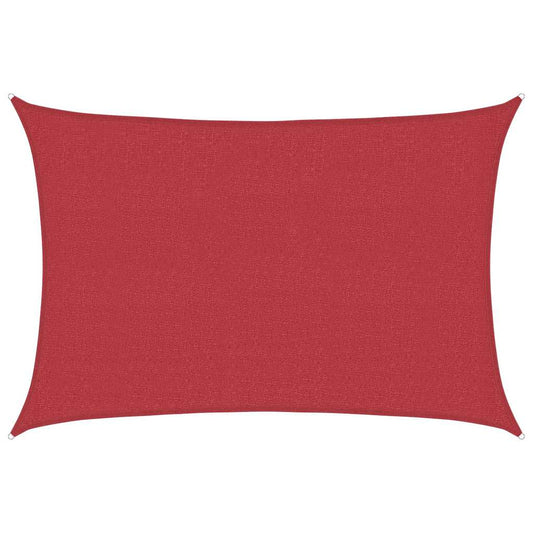 Sunshade Sail 160 g/m² Red 2.5x4 m HDPE