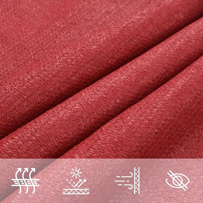 Sunshade Sail 160 g/m² Red 2.5x4 m HDPE