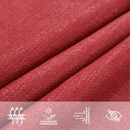 Sunshade Sail 160 g/m² Red 2.5x4.5 m HDPE