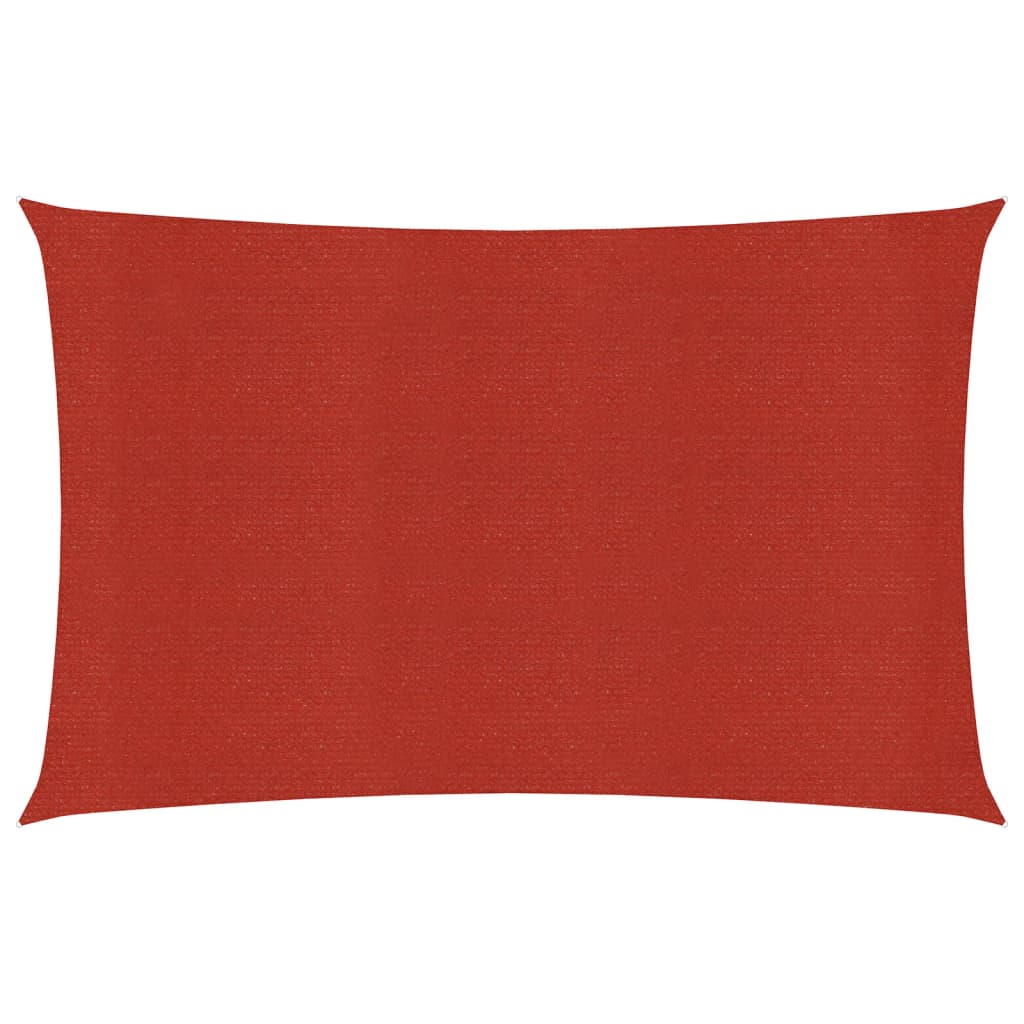 Sunshade Sail 160 g/m² Red 2.5x5 m HDPE