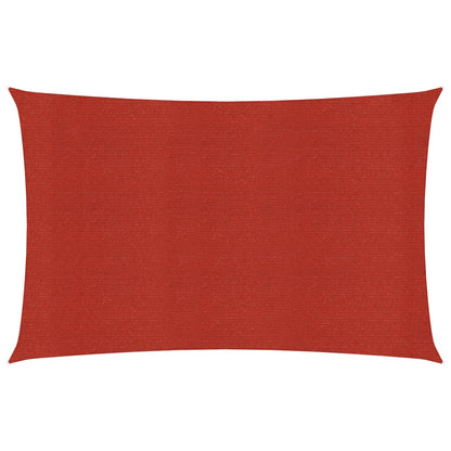 Sunshade Sail 160 g/m² Red 2.5x5 m HDPE