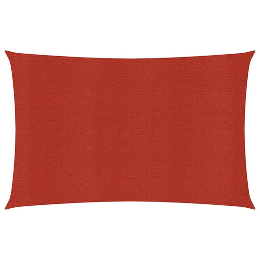 Sunshade Sail 160 g/m² Red 2.5x5 m HDPE