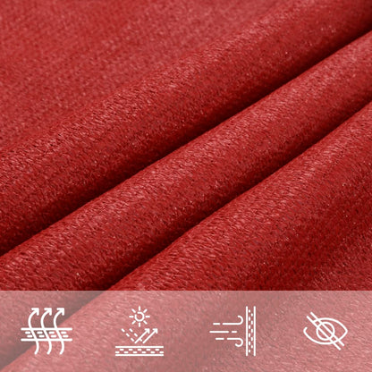 Sunshade Sail 160 g/m² Red 2.5x5 m HDPE