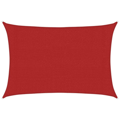 Sunshade Sail 160 g/m² Red 3x5 m HDPE