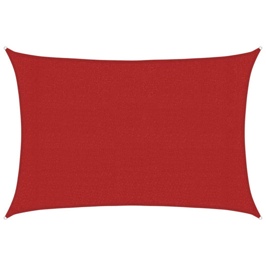 Sunshade Sail 160 g/m² Red 3x5 m HDPE