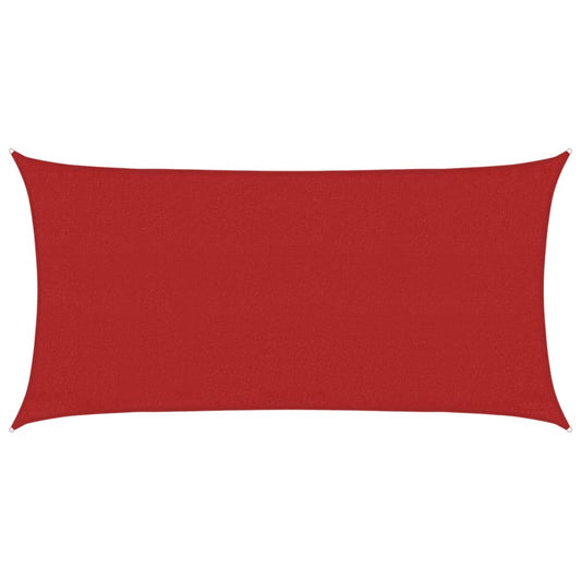 Sunshade Sail 160 g/m² Red 3x6 m HDPE