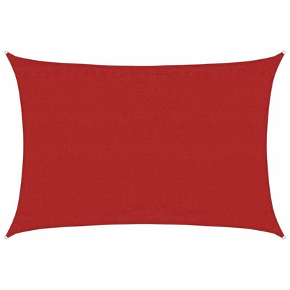Sunshade Sail 160 g/m² Red 3.5x5 m HDPE