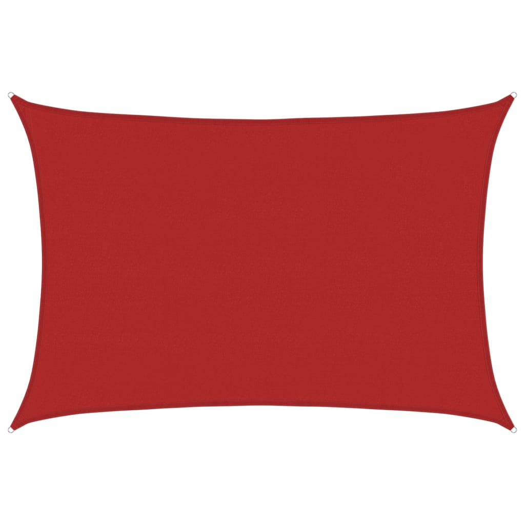 Sunshade Sail 160 g/m² Red 5x6 m HDPE