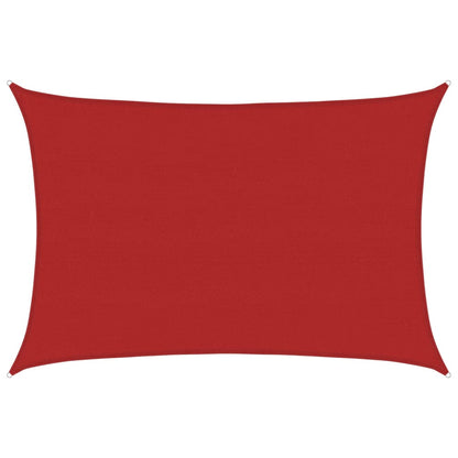 Sunshade Sail 160 g/m² Red 5x6 m HDPE