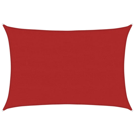 Sunshade Sail 160 g/m² Red 5x6 m HDPE