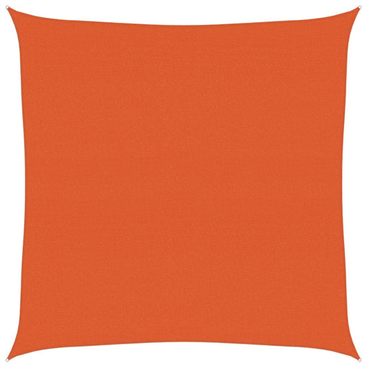 Sunshade Sail 160 g/m² Square Orange 4x4 m HDPE