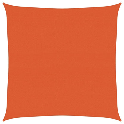 Sunshade Sail 160 g/m² Square Orange 7x7 m HDPE