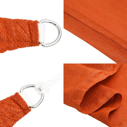 Sunshade Sail 160 g/m² Square Orange 7x7 m HDPE