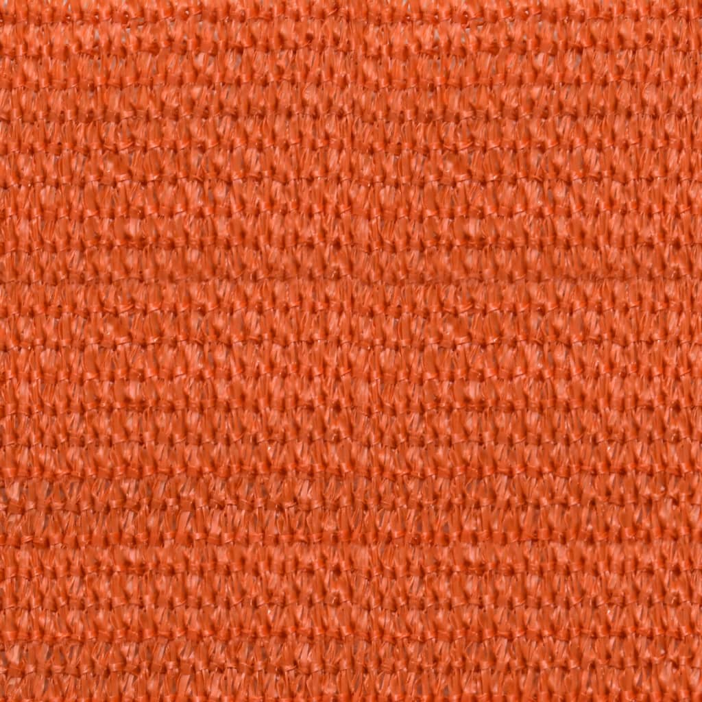 Sunshade Sail 160 g/m² Square Orange 7x7 m HDPE