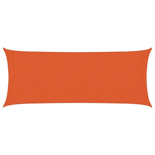 Sunshade Sail 160 g/m² Orange 2x4.5 m HDPE