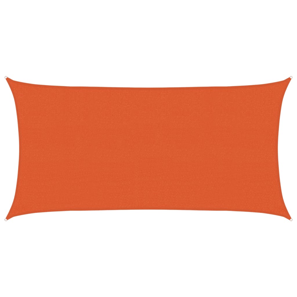 Sunshade Sail 160 g/m² Orange 2.5x4.5 m HDPE