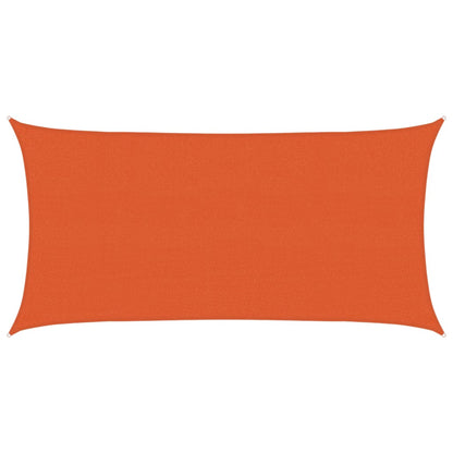 Sunshade Sail 160 g/m² Orange 2.5x4.5 m HDPE