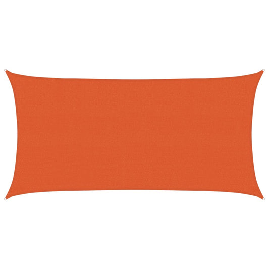 Sunshade Sail 160 g/m² Orange 2.5x4.5 m HDPE