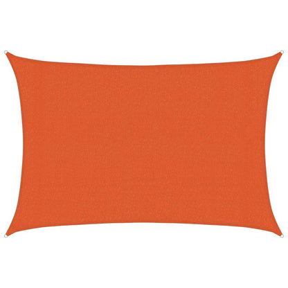 Sunshade Sail 160 g/m² Rectangular Orange 3x4.5 m HDPE