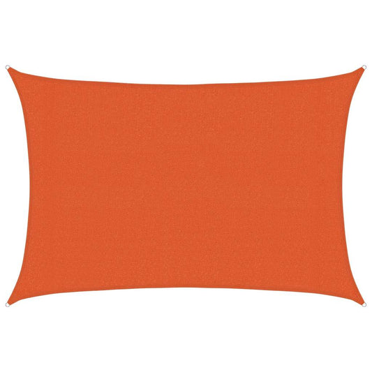 Sunshade Sail 160 g/m² Rectangular Orange 3x4.5 m HDPE